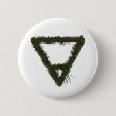 Rocky Earth Element Alchemy Symbool Ronde Button 5,7 Cm (Voorkant)