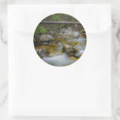 Rocky forest creek ronde sticker (Tas)