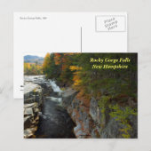 Rocky Gorge Falls, NH Carte postale (Devant / Derrière)