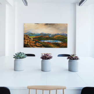 "Rocky Heights" Landscape Painting Perfect Poster