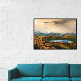 "Rocky Heights" Landschapschildering Foto Afdruk
