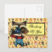 Rocky La Carte Postale Raccoon (Devant / Derrière)