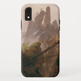 Rocky Landschap in het Sandsteengebergte Elbe iPhone XR Hoesje