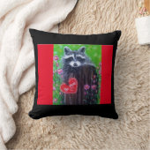 Rocky le Raccoon Valentine Coussin (Couverture)