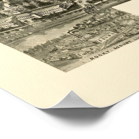 Rocky Mount, NC Panoramic Map - 1907 Poster (Hoek)