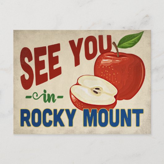 Rocky Mount North Carolina Apple -  Briefkaart (Voorkant)