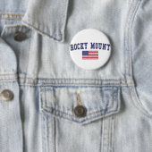 Rocky Mount US Flag Ronde Button 5,7 Cm (In situ)
