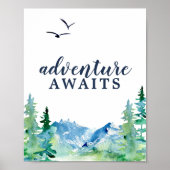Rocky Mountain Adventure Await Poster (Voorkant)
