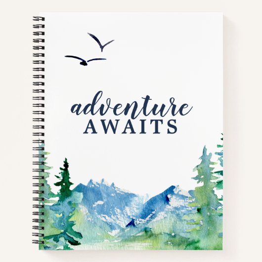Rocky Mountain Adventure Await Travel Journal (Devant)