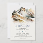 Rocky Mountain bruiloft Kaart (Voorkant)