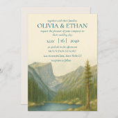 Rocky Mountain bruiloft uitnodiging (Voorkant / Achterkant)