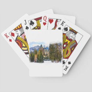 Rocky Mountain Castle - Banff Canada Pokerkaarten