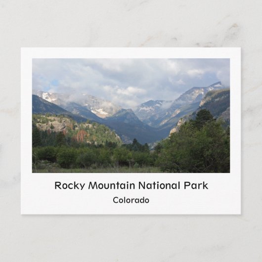 Rocky Mountain Clouds Briefkaart (Voorkant)