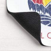  Rocky Mountain Colorado Sunset Logo Muismat (Hoek)