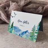 Rocky Mountain Destination Guest Name Place Card Kaart