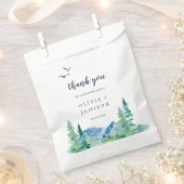 Rocky Mountain Destination Wedding Bedankt Bedankzakje (Geknipt)