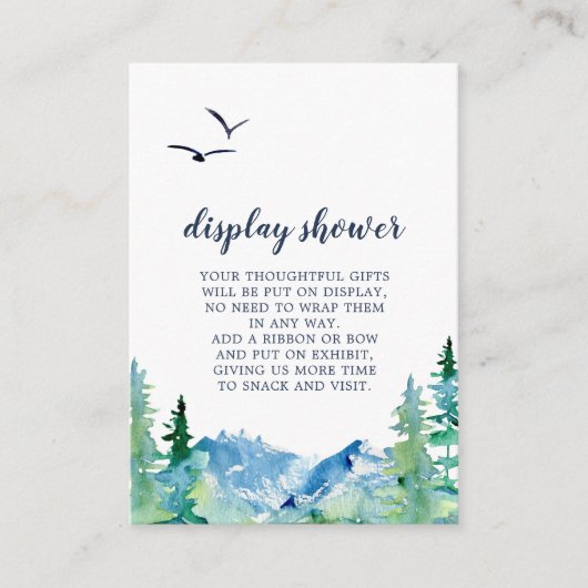 Rocky Mountain Display Douchewand Enclosure Kaart (Voorkant)