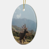 Rocky Mountain Elk Ceramic Ornament (Links)