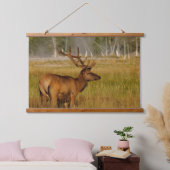 Rocky Mountain Elk | Nationaal Park Yellowstone Hangend Wandkleed (Slaapkamer)