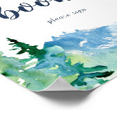 Rocky Mountain gastenboek teken Poster (Hoek)