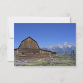 Rocky Mountain Grange Mariage campagnard cartes RS (Dos)