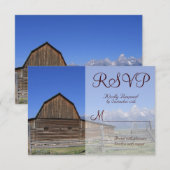 Rocky Mountain Grange Mariage campagnard cartes RS (Devant / Derrière)