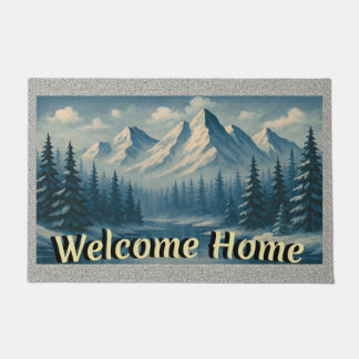 “ROCKY MOUNTAIN HOME" Indoor/Outdoor Doormat Deurmat