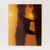 Rocky Mountain Horse in Sunset Legpuzzel (Verticaal)