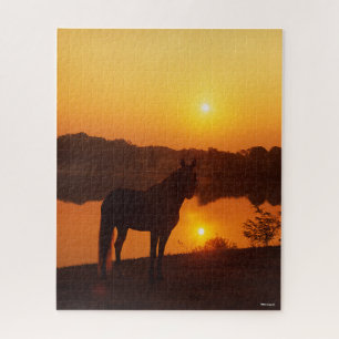 Rocky Mountain Horse in Sunset Legpuzzel