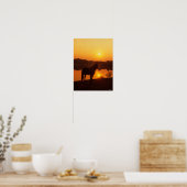 Rocky Mountain Horse in Sunset Poster (Keuken)
