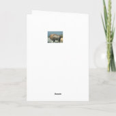 Rocky Mountain Kerstmis Feestdagen Kaart (Achterkant)