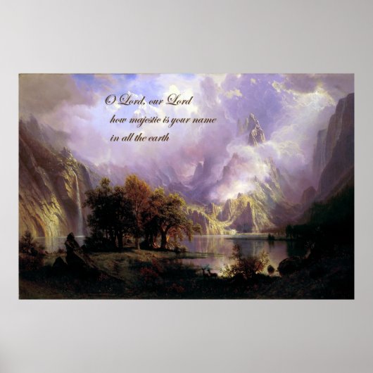 Rocky Mountain Landscape Poster (Voorkant)