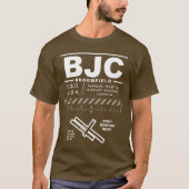 Rocky Mountain Metropolitan Airport BJC T-Shirt (Devant)