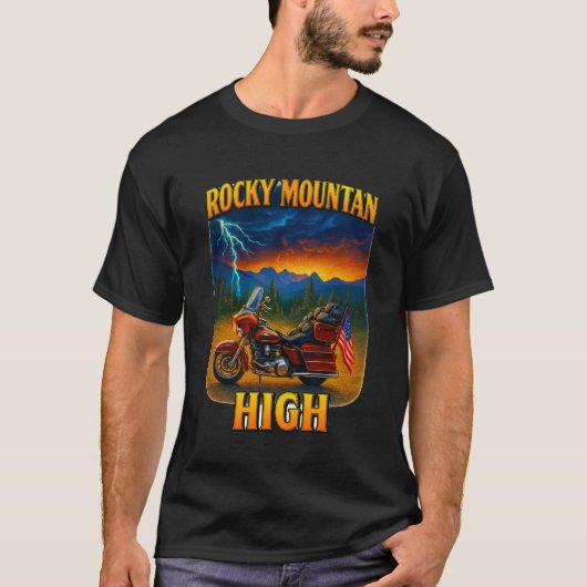 Rocky Mountain Motorcycle T-Shirt (Devant)