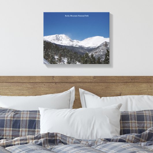 Rocky Mountain National Park 2 mnt canvas print (Insitu (Slaapkamer))