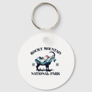 Rocky Mountain National Park Berggeit Kamperen Sleutelhanger