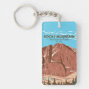 Rocky Mountain National Park Colorado Double Sided Sleutelhanger