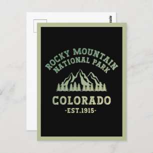 Rocky Mountain National Park Colorado USA Gradient Briefkaart