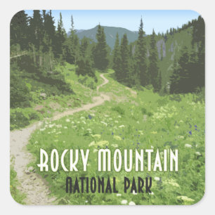 Rocky Mountain National Park Colorado Vierkante Sticker