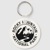 Rocky Mountain National Park Embleem Sleutelhanger (Achterkant)