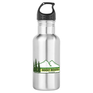 Rocky Mountain National Park met groene strepen Waterfles