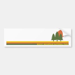 Rocky Mountain National Park Pine Trees Sun Bumpersticker