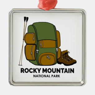 Rocky Mountain National Park rugzak Metalen Ornament