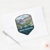 Rocky Mountain National Park Shield Vierkante Sticker (Envelop)