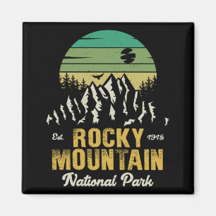 Rocky Mountain National Park  souvenirs jaren 60 Magneet