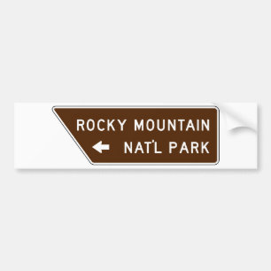 Rocky Mountain National Park Street Sign Bumpersticker