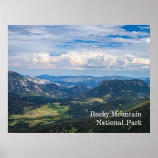 Rocky Mountain National Park Summer Vista Photo Poster