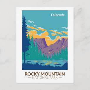 Rocky Mountain National Park Teton Range Reizen Briefkaart