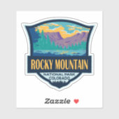 Rocky Mountain National Park Teton Range Reizen Sticker (Vel)