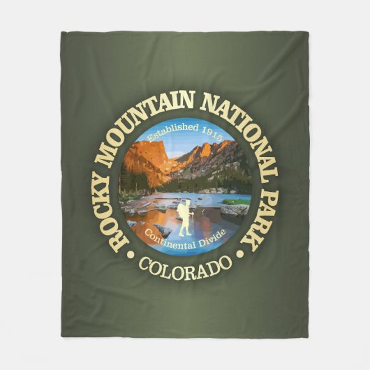 Rocky Mountain (NP2) Fleece Deken (Voorkant)